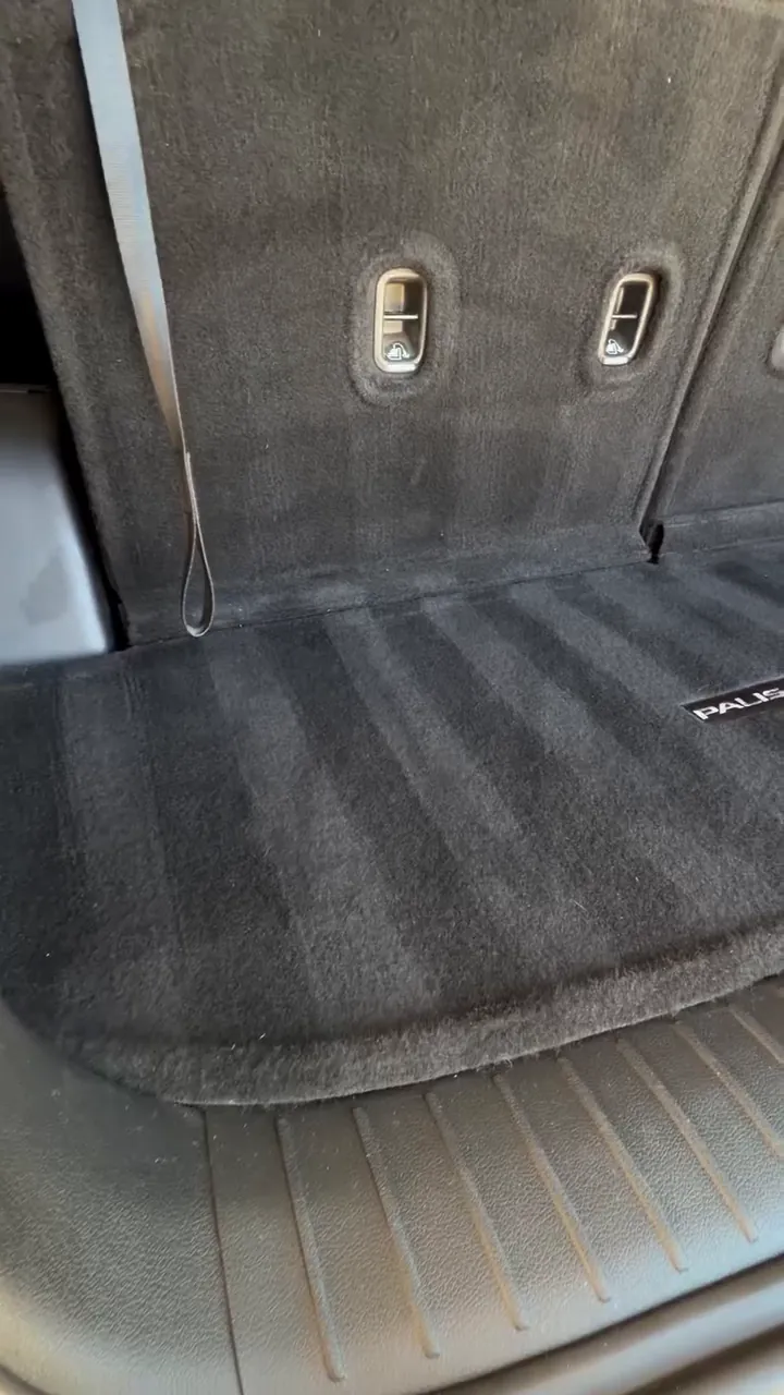 Fresh vacuum stripes in a Palisade's cargo area